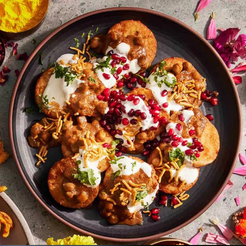 Aloo Tikki with Chana